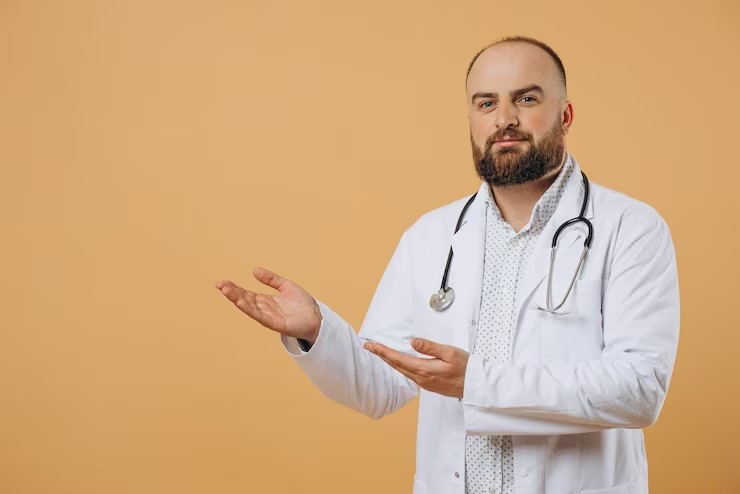 Simples Nacional ou Lucro Presumido para médicos - imagem de médico indicando o melhor caminho com as mãos